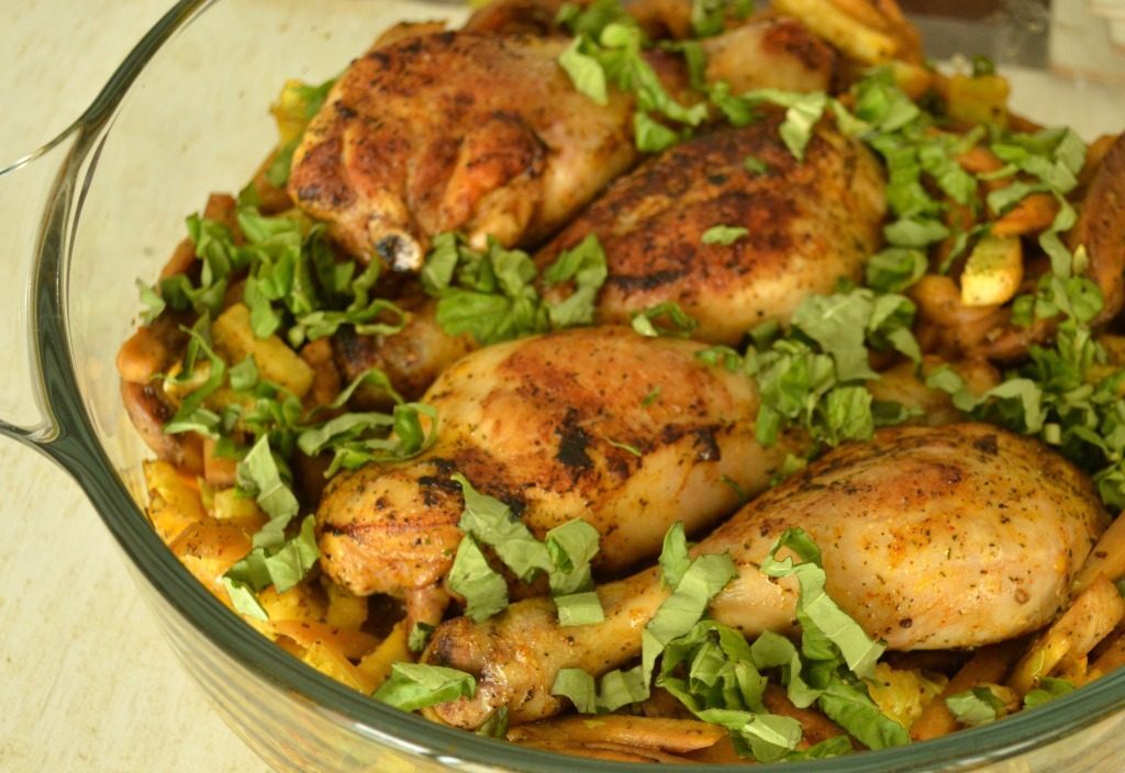 Muslos de Pollo al Horno con Especias