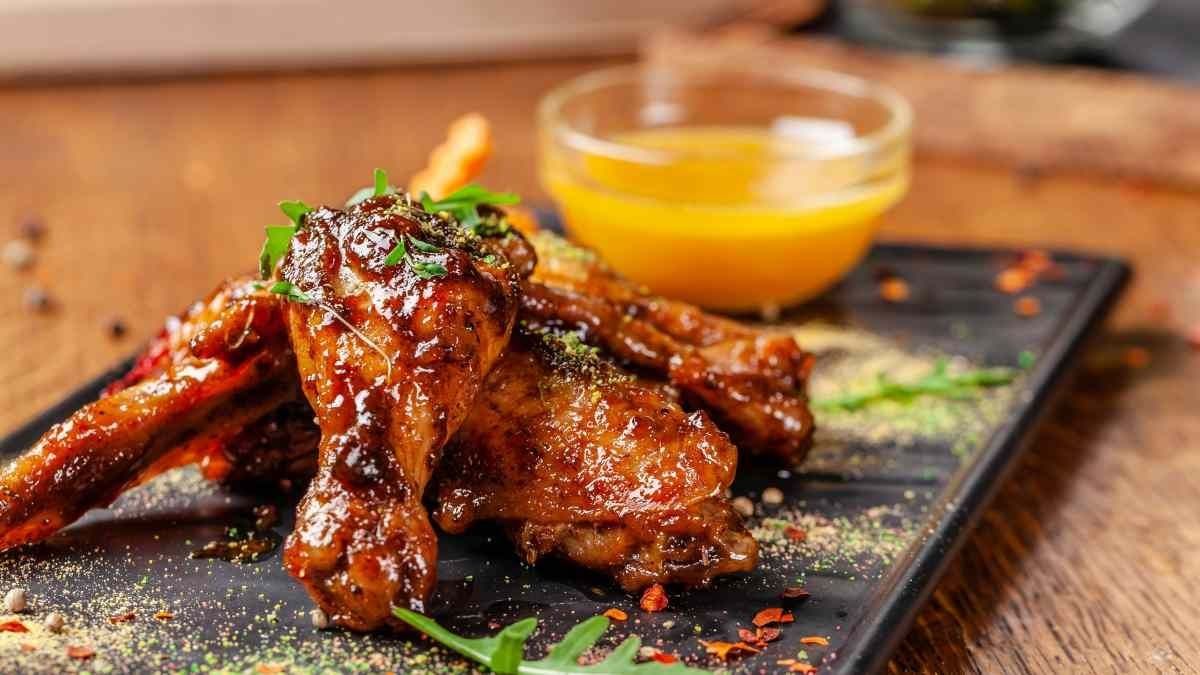 Alitas de Pollo al Horno con Miel y Mostaza