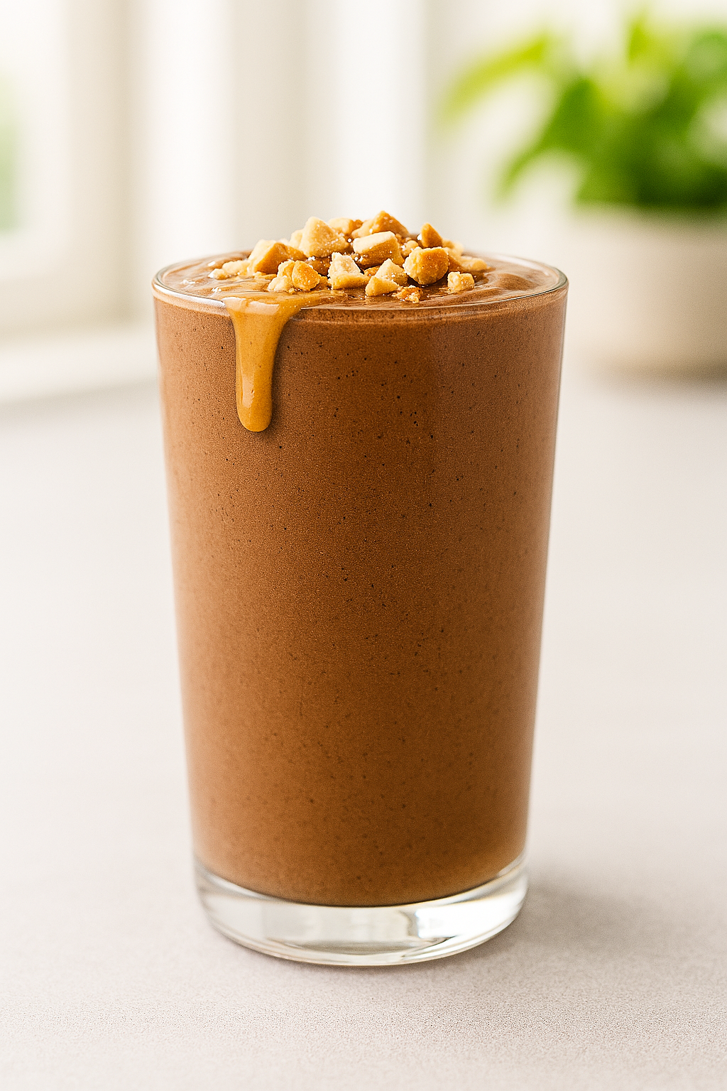 Chocolate Peanut Butter Protein Smoothie