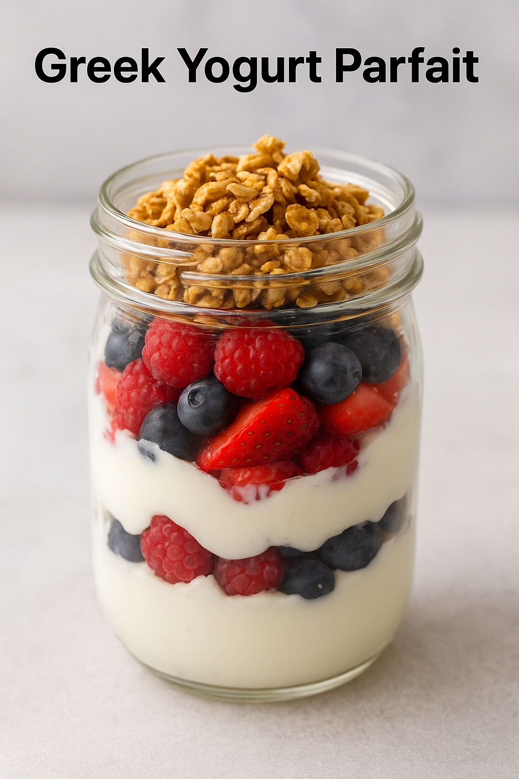 Greek Yogurt Parfait (High-Protein, Not Watery)